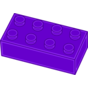 download Red Lego Brick clipart image with 270 hue color