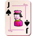 download Ornamental Deck Jack Of Spades clipart image with 315 hue color