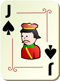 Ornamental Deck Jack Of Spades