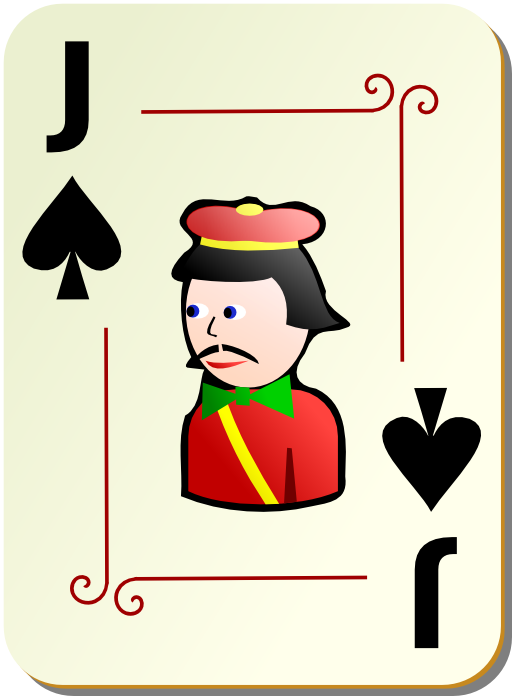 Ornamental Deck Jack Of Spades