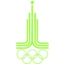 download Olympiad 1980 Emblem clipart image with 90 hue color