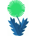 download Flower Dandelion clipart image with 90 hue color
