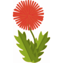 download Flower Dandelion clipart image with 315 hue color