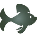 download Fish Icon clipart image with 180 hue color