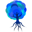 download Simple Tree 3 clipart image with 180 hue color