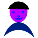 download Face Child clipart image with 225 hue color