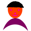 download Face Child clipart image with 315 hue color