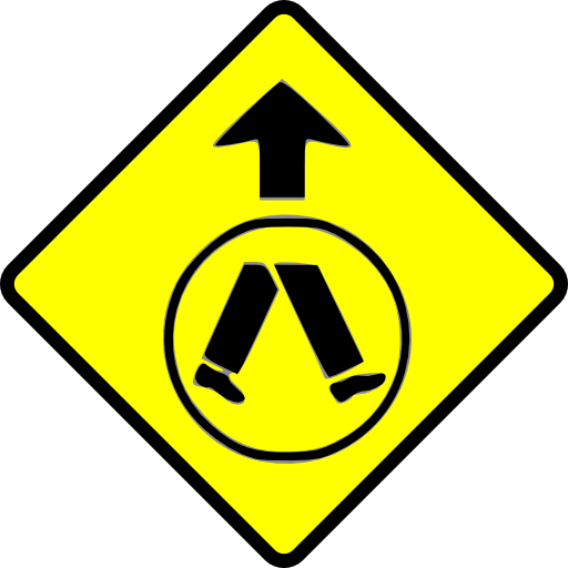 Caution Pedestrian Crossing