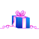 download Gift clipart image with 270 hue color