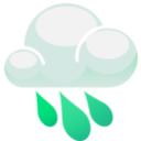 download Meteo Pioggia clipart image with 315 hue color