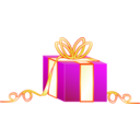 download Gift clipart image with 0 hue color