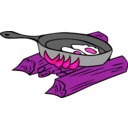 download Campfires And Cooking Cranes clipart image with 270 hue color