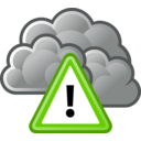download Tango Waether Severe Alert clipart image with 90 hue color