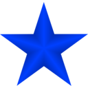 download Red Star clipart image with 225 hue color