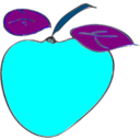 download Manzana clipart image with 180 hue color