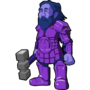 download Dwarf Warrior clipart image with 225 hue color