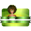 Afro Girl Border