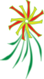 Green Yellow Red Flower