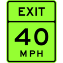 download Exit Speed 40 clipart image with 45 hue color