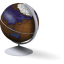 download Globe clipart image with 180 hue color