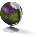 download Globe clipart image with 225 hue color