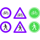 download Traffic Signs clipart image with 270 hue color