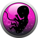download Human Embryo Silhouette clipart image with 315 hue color