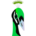 download Peacock clipart image with 270 hue color