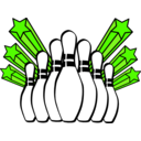 download Bowling Pins clipart image with 45 hue color