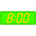 download Digital Clock clipart image with 45 hue color