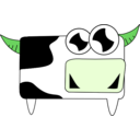 download Cow clipart image with 90 hue color