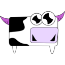 download Cow clipart image with 270 hue color