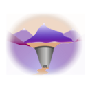 download Paysage clipart image with 180 hue color