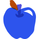 download Apple clipart image with 225 hue color