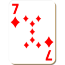 White Deck 7 Of Diamonds