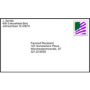 download Addressed Envelope With Stamp 01 clipart image with 270 hue color