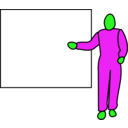 download Presenter clipart image with 90 hue color