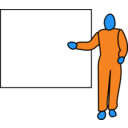 download Presenter clipart image with 180 hue color
