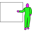 download Presenter clipart image with 270 hue color