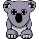 download Cartoon Koala clipart image with 45 hue color