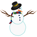 A Scarfed Snowman