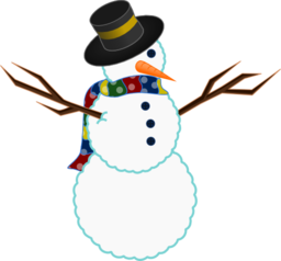 A Scarfed Snowman