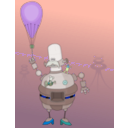 download Roboter clipart image with 180 hue color