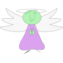 download Flying Angel clipart image with 90 hue color