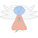download Flying Angel clipart image with 180 hue color