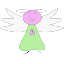 download Flying Angel clipart image with 270 hue color