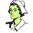 download Nurses Cap clipart image with 45 hue color
