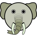 download Elephant clipart image with 45 hue color