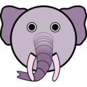 download Elephant clipart image with 270 hue color