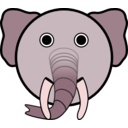 download Elephant clipart image with 315 hue color